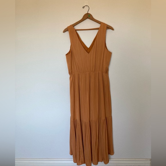 banana republic yellow maxi dress Open-Back Tie Maxi Dress